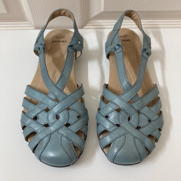 Earth Origins Women’s Belle Brielle Slingback Leather Fisherman Sandals Size 8 - Picture 4 of 10